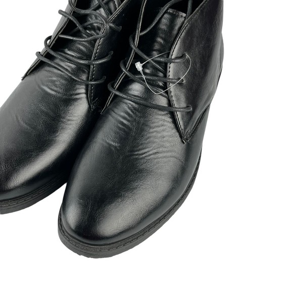 P&W New York Mens Chukka Boots 7080 Black Leather‎ Lace Up Pull Tab EUR 43 9 main image 4